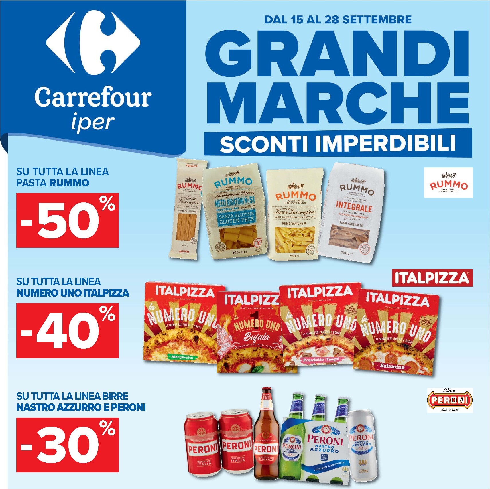 carrefour - Volantino Carrefour - Grandi Marche per la prossima settimana dal martedì 15/09/2026 al lunedì 28/09/2026