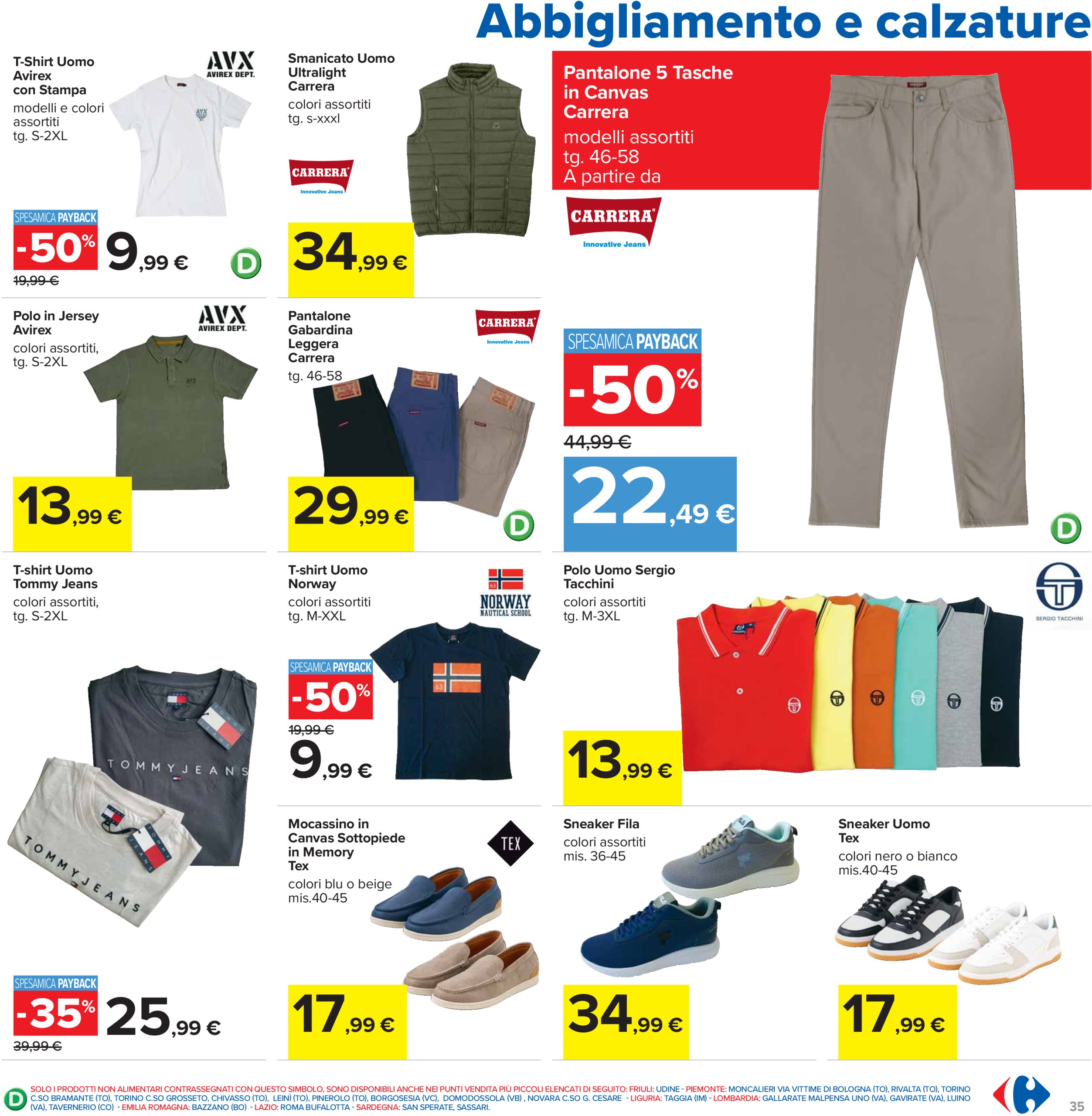 carrefour - Volantino Carrefour - Sconti 30%, 40% e 50% valido dal 25/03 al 07/04 - page: 35 carrefour - Volantino Carrefour - Sconti 30%, 40% e 50% valido dal 25/03 al 07/04 - page: 35
