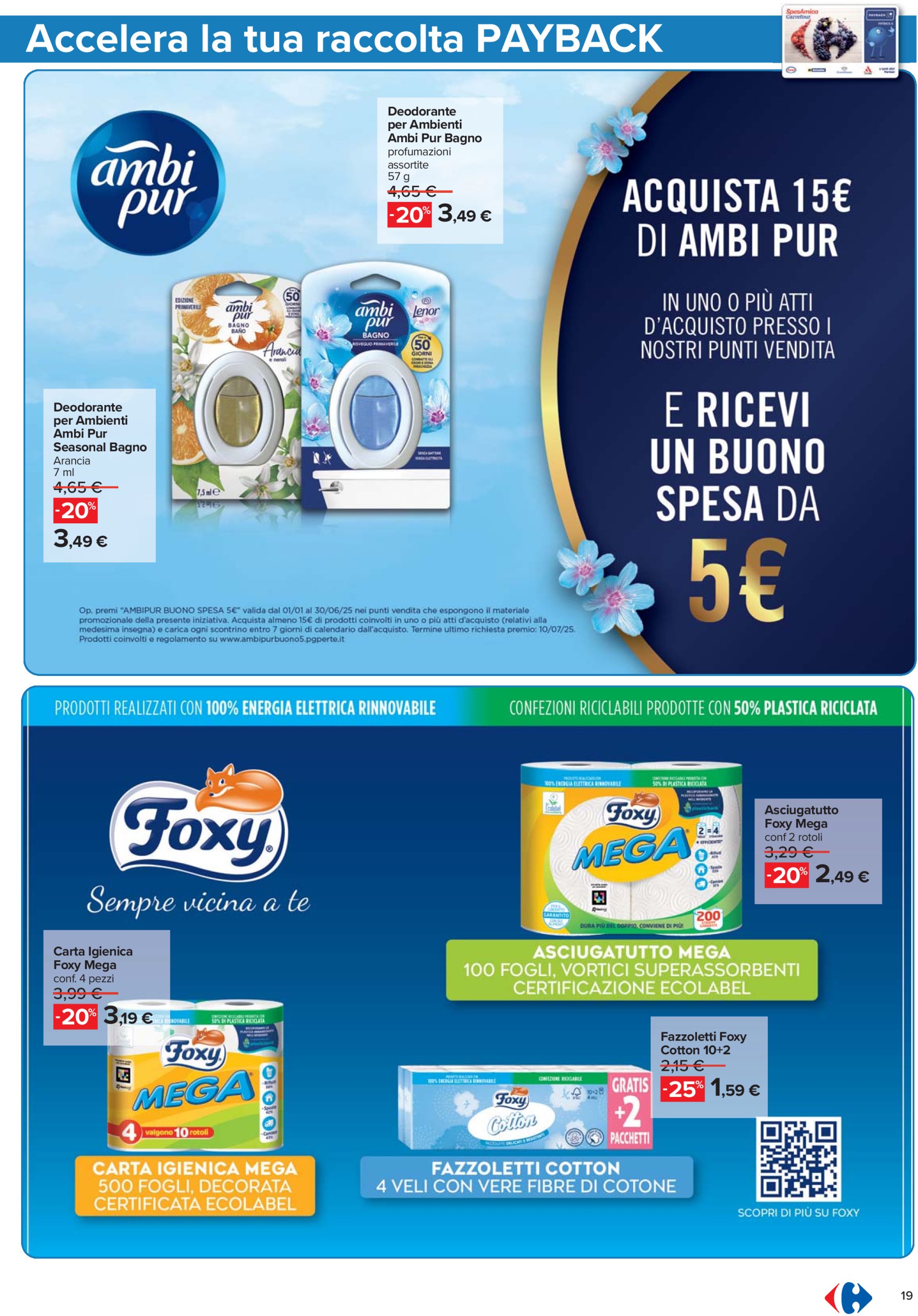 carrefour - Volantino Carrefour - Punti Sprint Payback valido dal 22/04 al 04/05 - page: 19