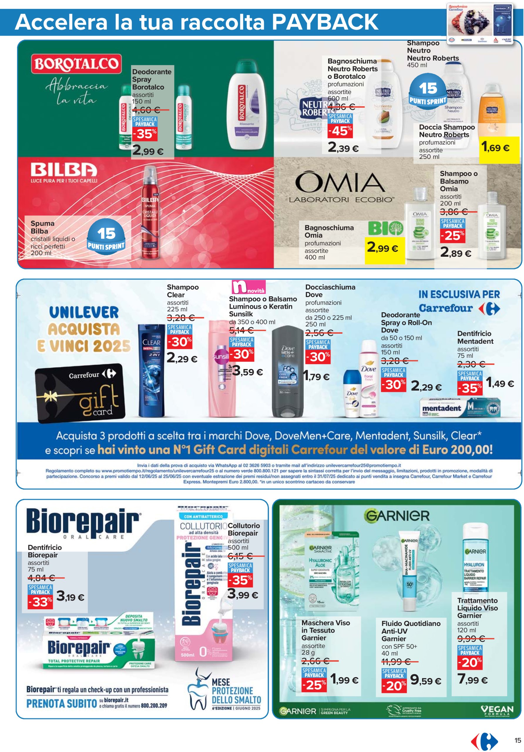 carrefour - Volantino Carrefour - Punti Sprint Payback valido dal 12/06 al 25/06 - page: 15