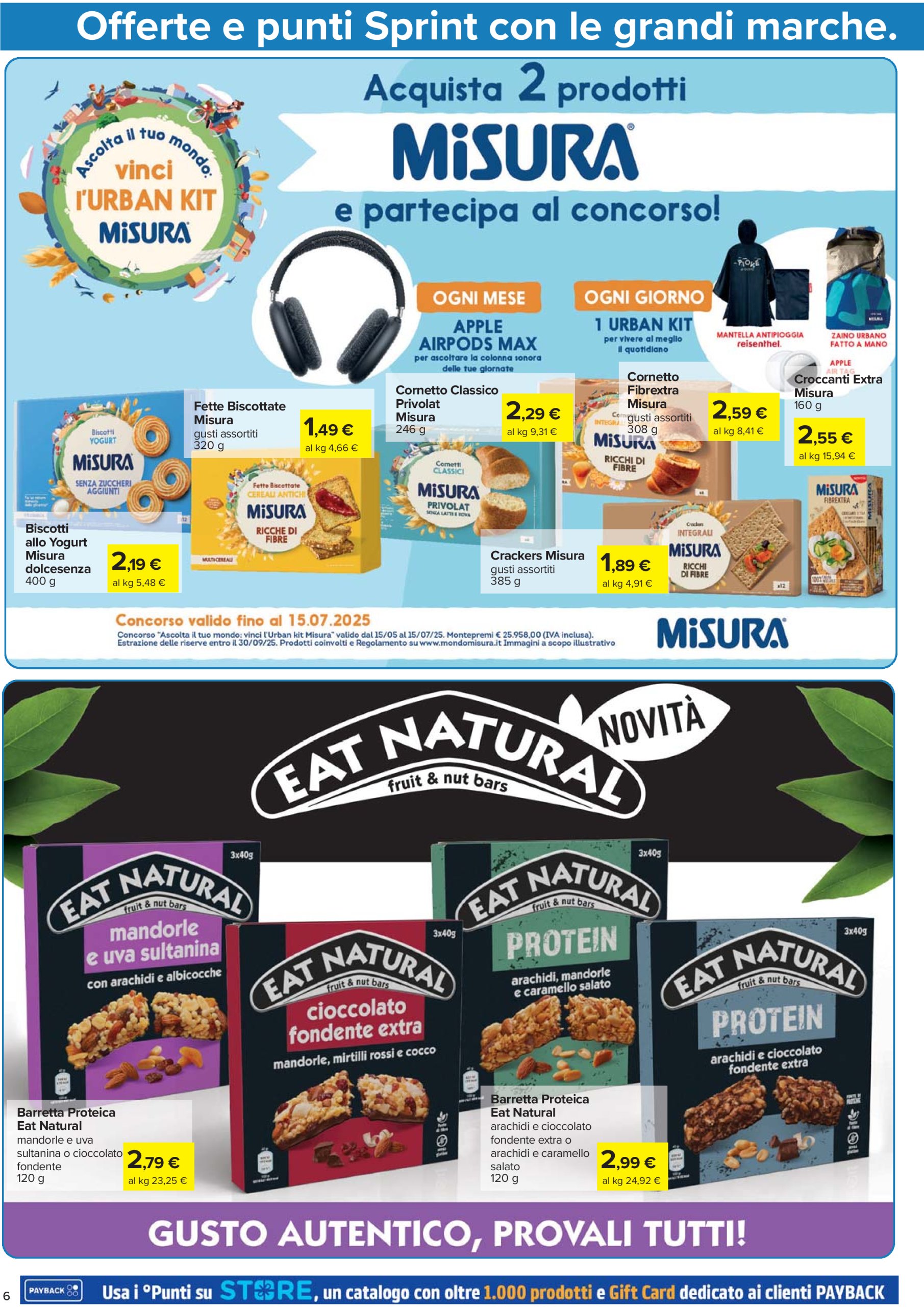 carrefour - Volantino Carrefour - Punti Sprint Payback valido dal 12/06 al 25/06 - page: 6