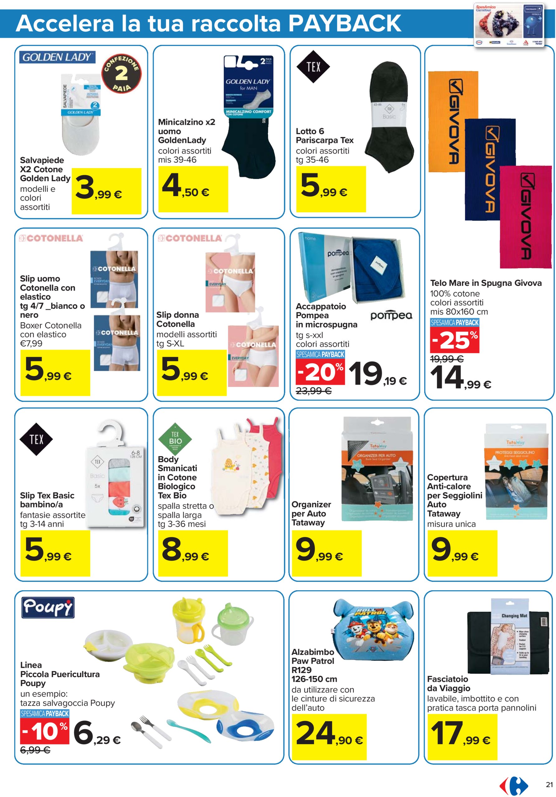carrefour - Volantino Carrefour - Punti Sprint Payback valido dal 12/06 al 25/06 - page: 21