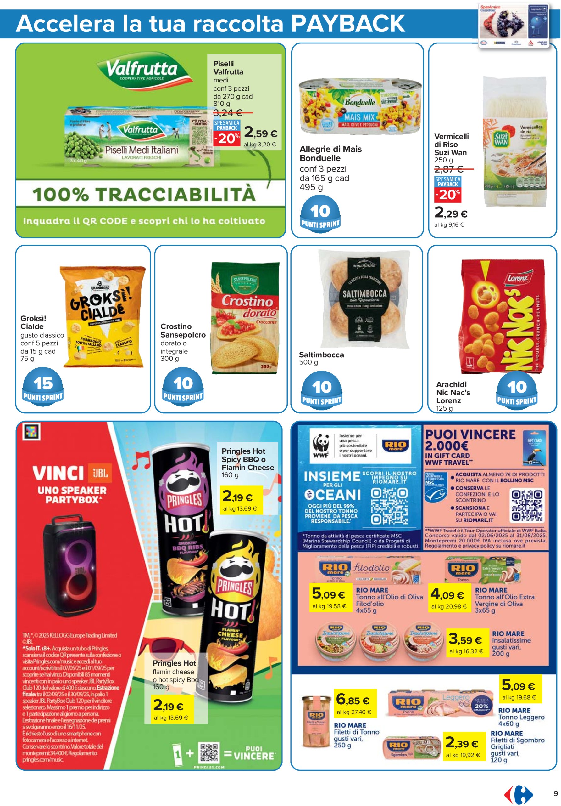 carrefour - Volantino Carrefour - Punti Sprint Payback valido dal 12/06 al 25/06 - page: 9