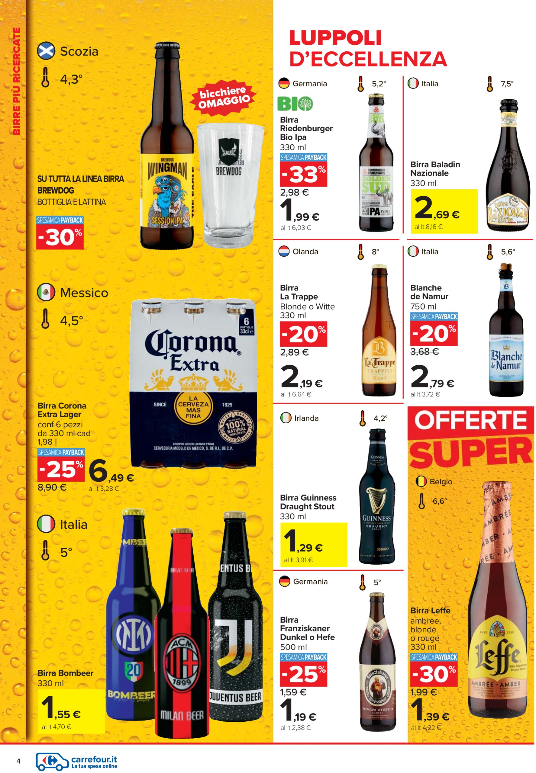 carrefour - Volantino Carrefour - Catalogo birre valido dal 10/06 al 06/07 - page: 4