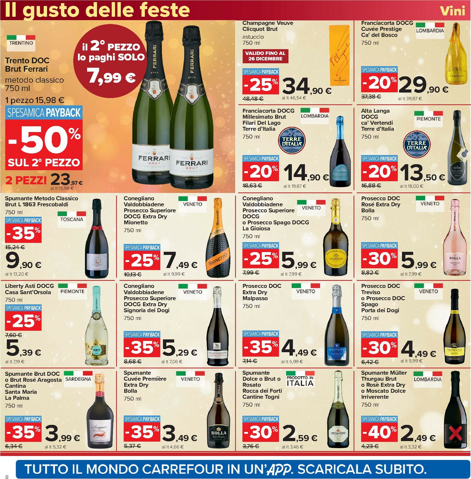 carrefour - Volantino Carrefour - Un Natale per tutti i gusti valido dal 16/12 al 01/01 - page: 8