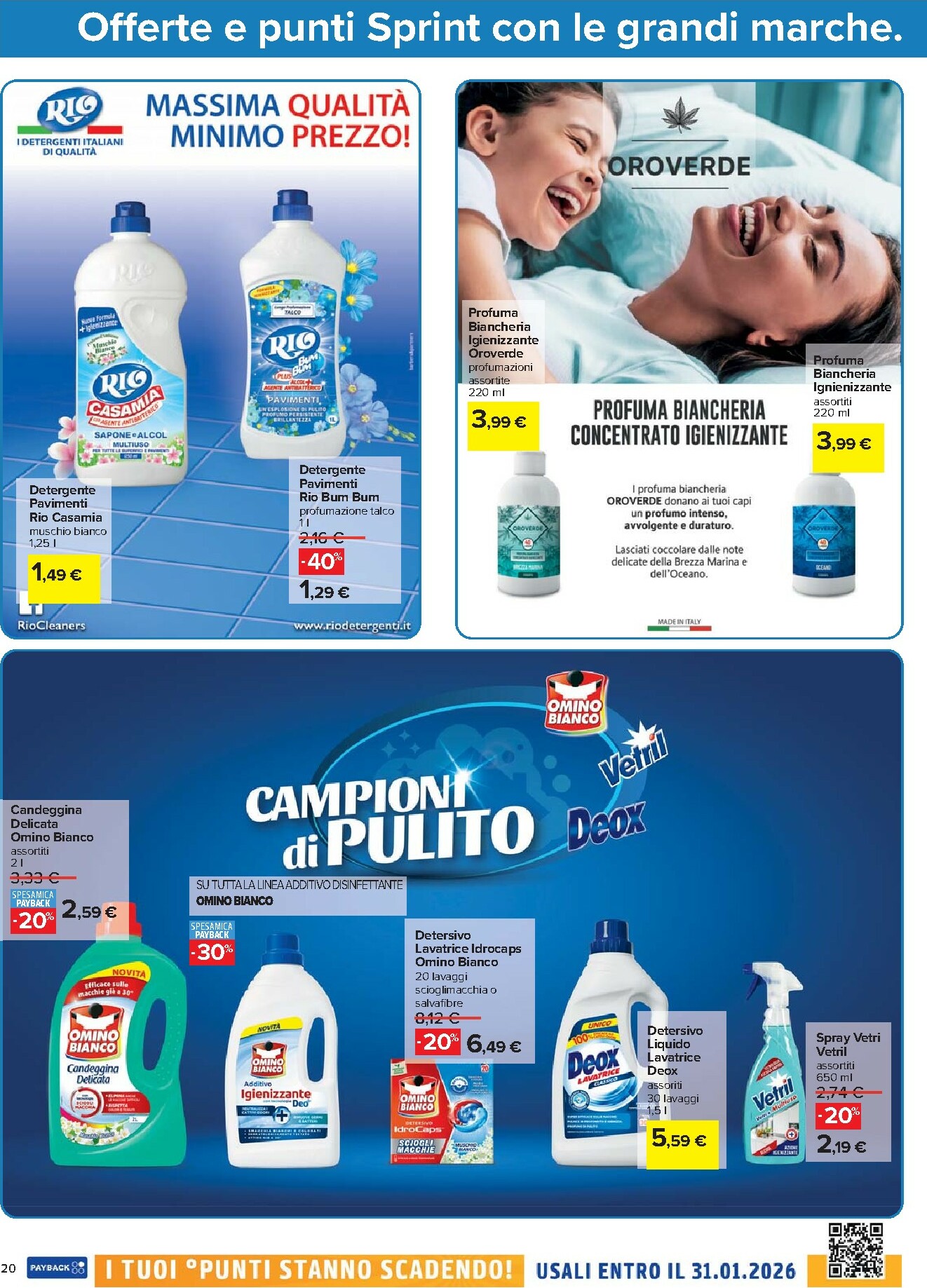 carrefour - Volantino Carrefour - Punti Sprint Payback valido dal 16/12 al 31/12 - page: 20