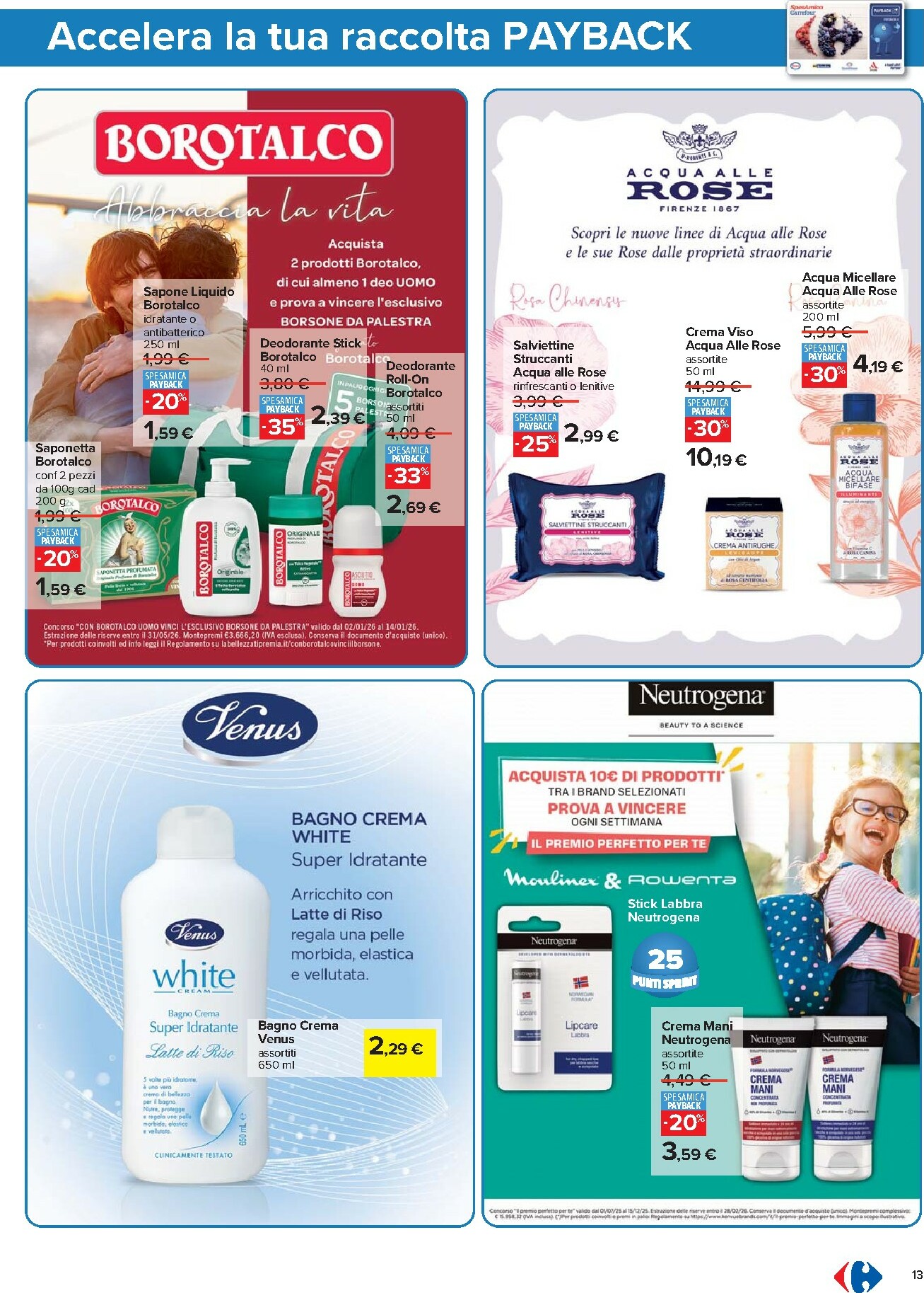 carrefour - Volantino Carrefour - Punti Sprint Payback valido dal 02/01 al 14/01 - page: 13