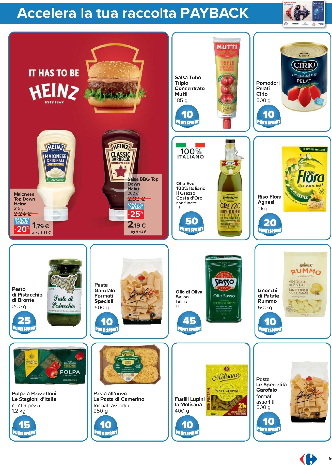 carrefour - Volantino Carrefour - Punti Sprint Payback valido dal 02/01 al 14/01 - page: 9