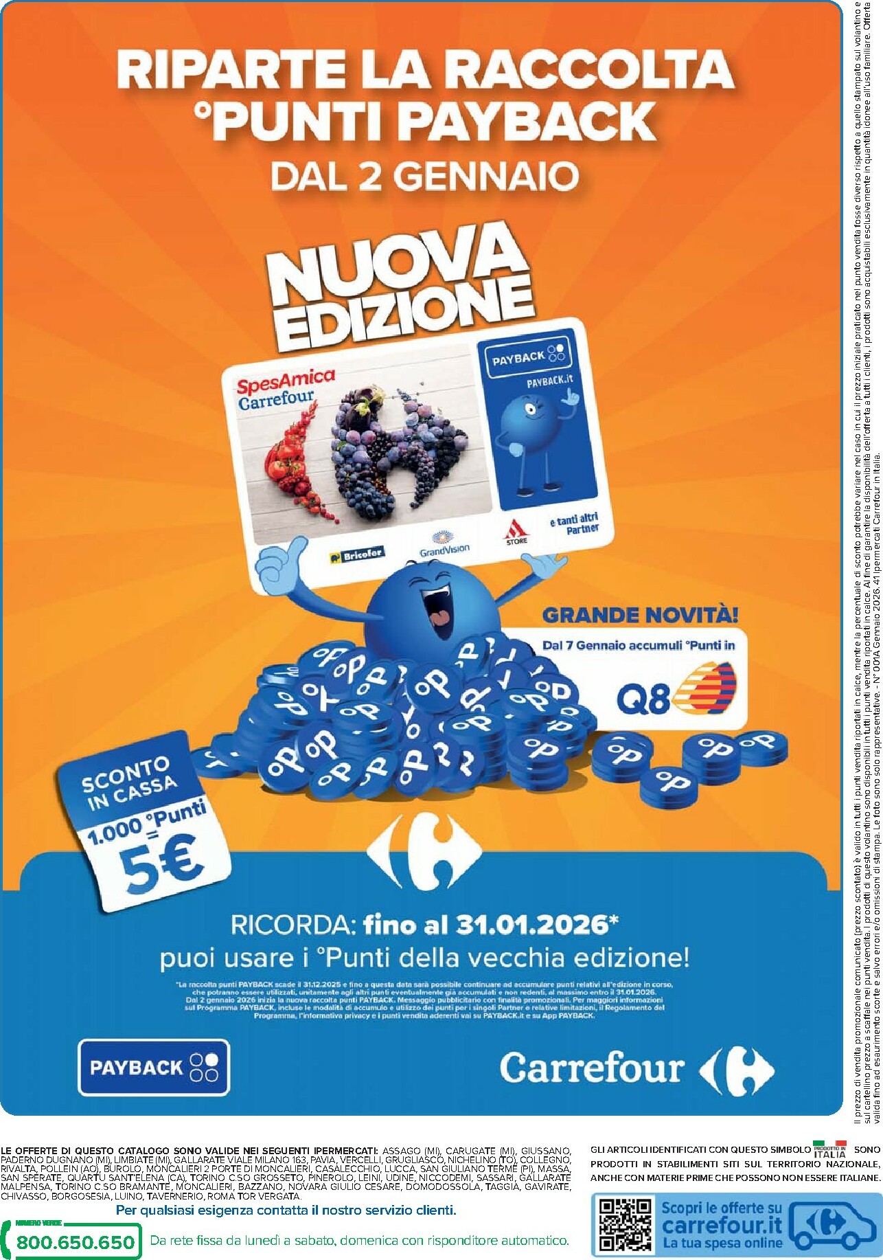 carrefour - Volantino Carrefour - Punti Sprint Payback valido dal 02/01 al 14/01 - page: 22