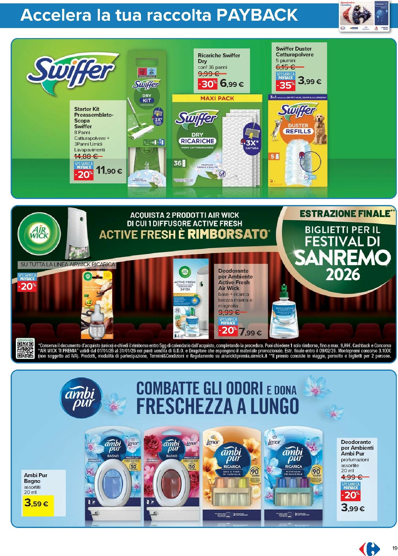 carrefour - Volantino Carrefour - Punti Sprint Payback valido dal 15/01 al 26/01 - page: 19