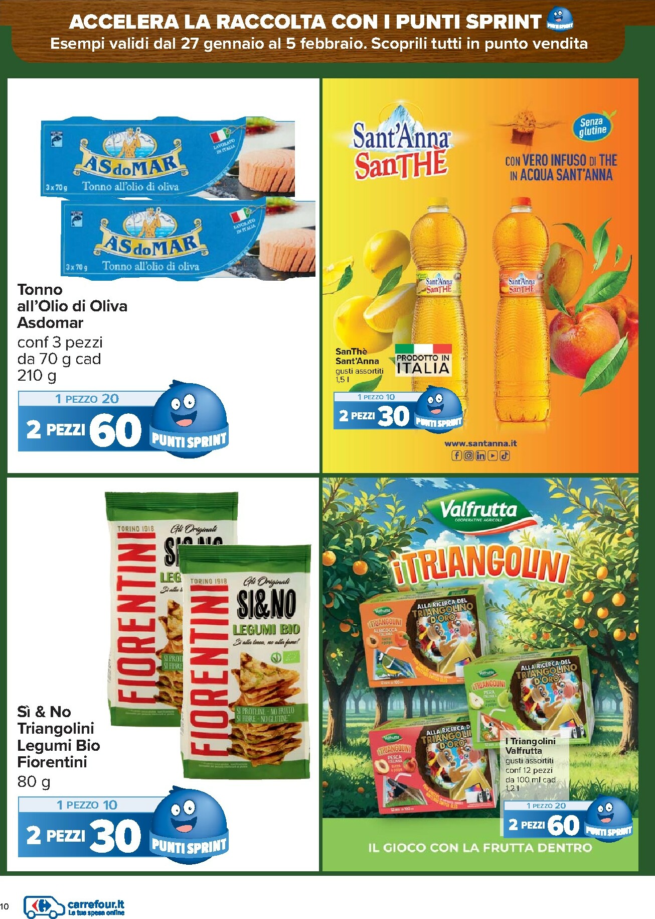 carrefour - Volantino Carrefour - Punti Sprint Payback valido dal 27/01 al 05/02 - page: 10