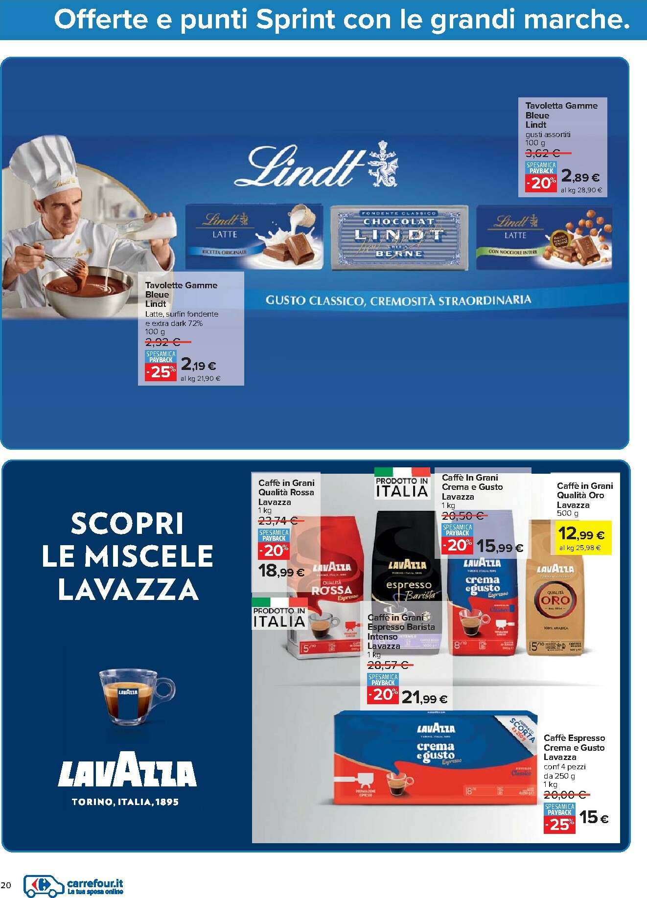 carrefour - Volantino Carrefour - Punti Sprint Payback valido dal 27/01 al 05/02 - page: 20