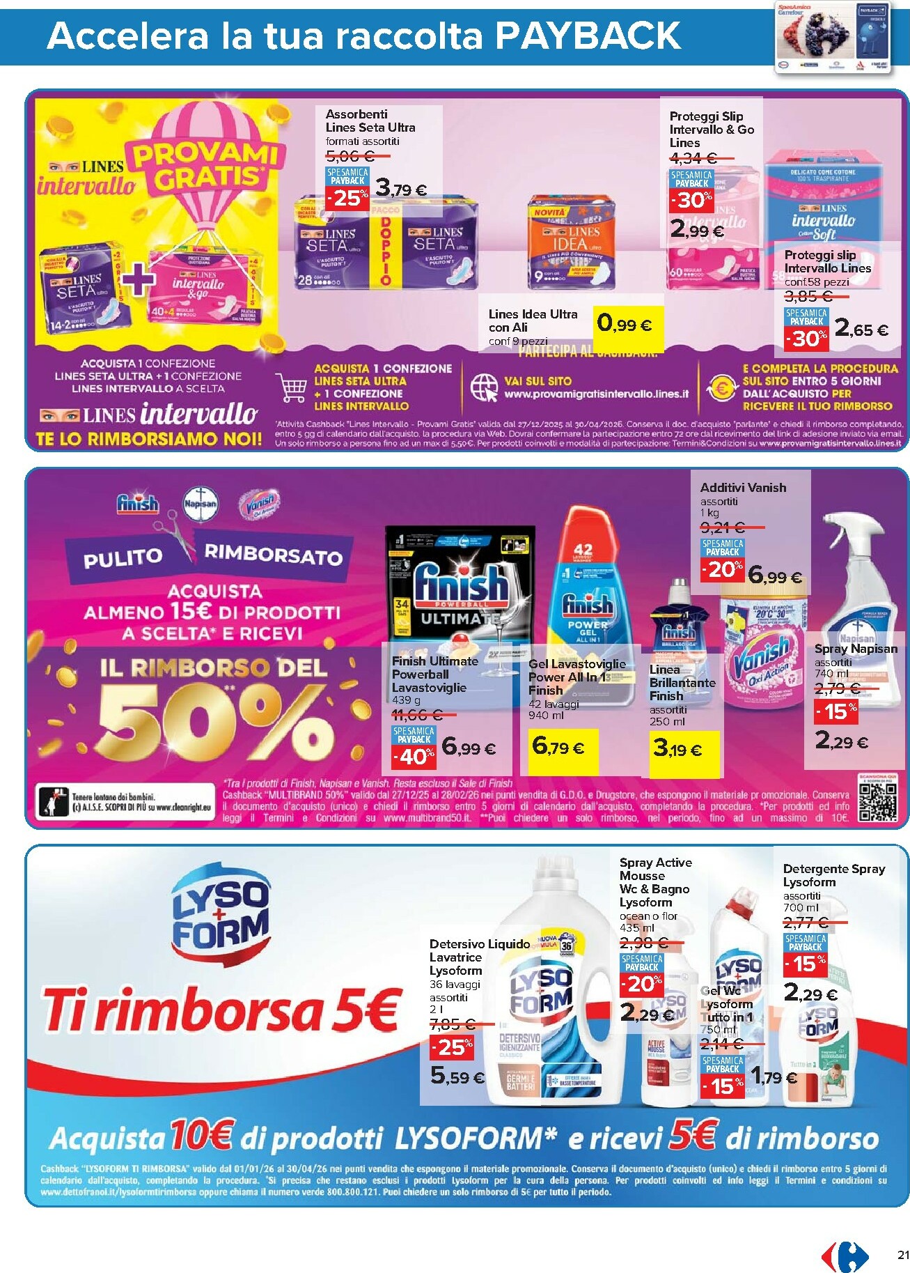 carrefour - Volantino Carrefour - Punti Sprint Payback valido dal 27/01 al 05/02 - page: 21