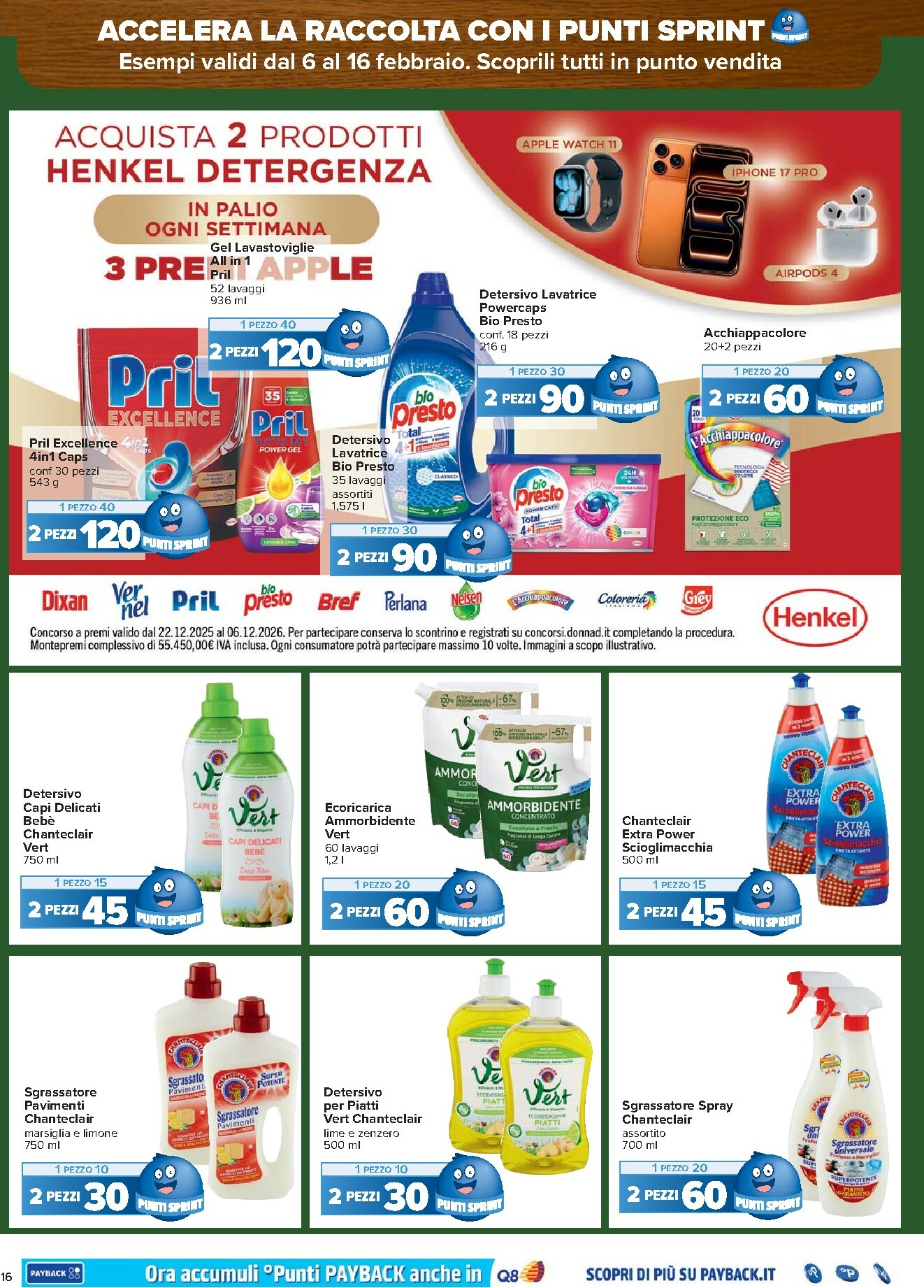 carrefour - Volantino Carrefour - Punti Sprint Payback valido dal 06/02/2026 al 16/02/2026 - page: 16