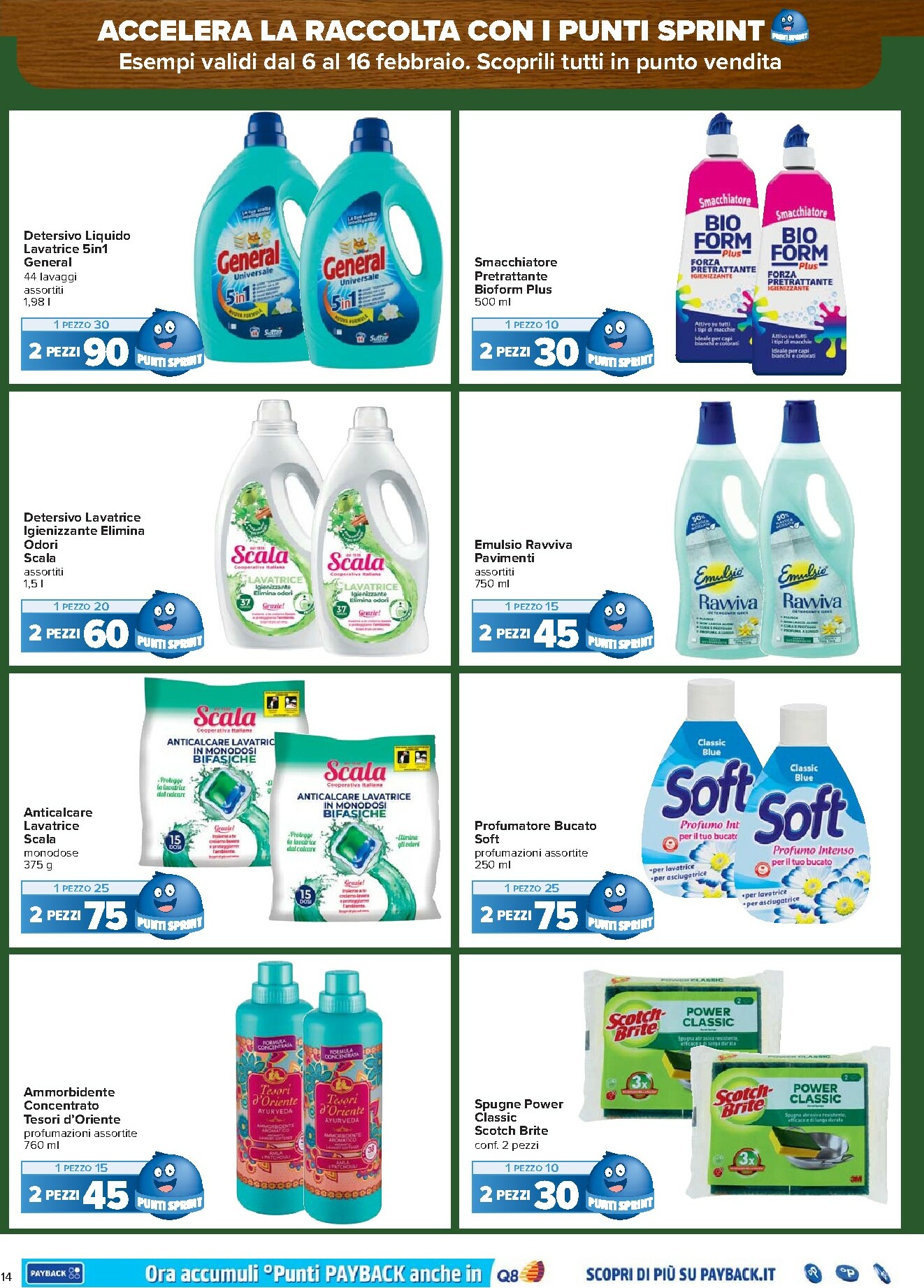 carrefour - Volantino Carrefour - Punti Sprint Payback valido dal 06/02/2026 al 16/02/2026 - page: 14
