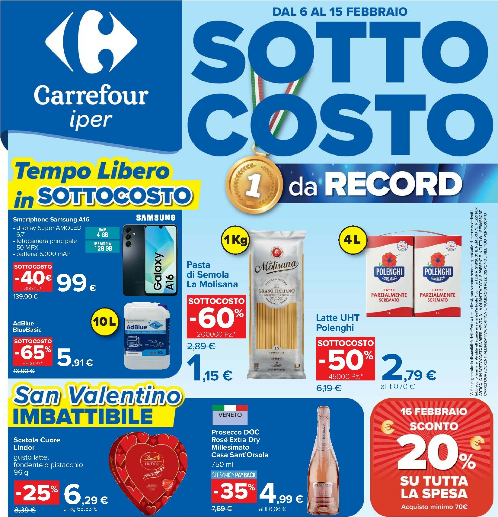 carrefour - Volantino Carrefour - Sottocosto valido dal 06/02/2026 al 15/02/2026 - page: 1