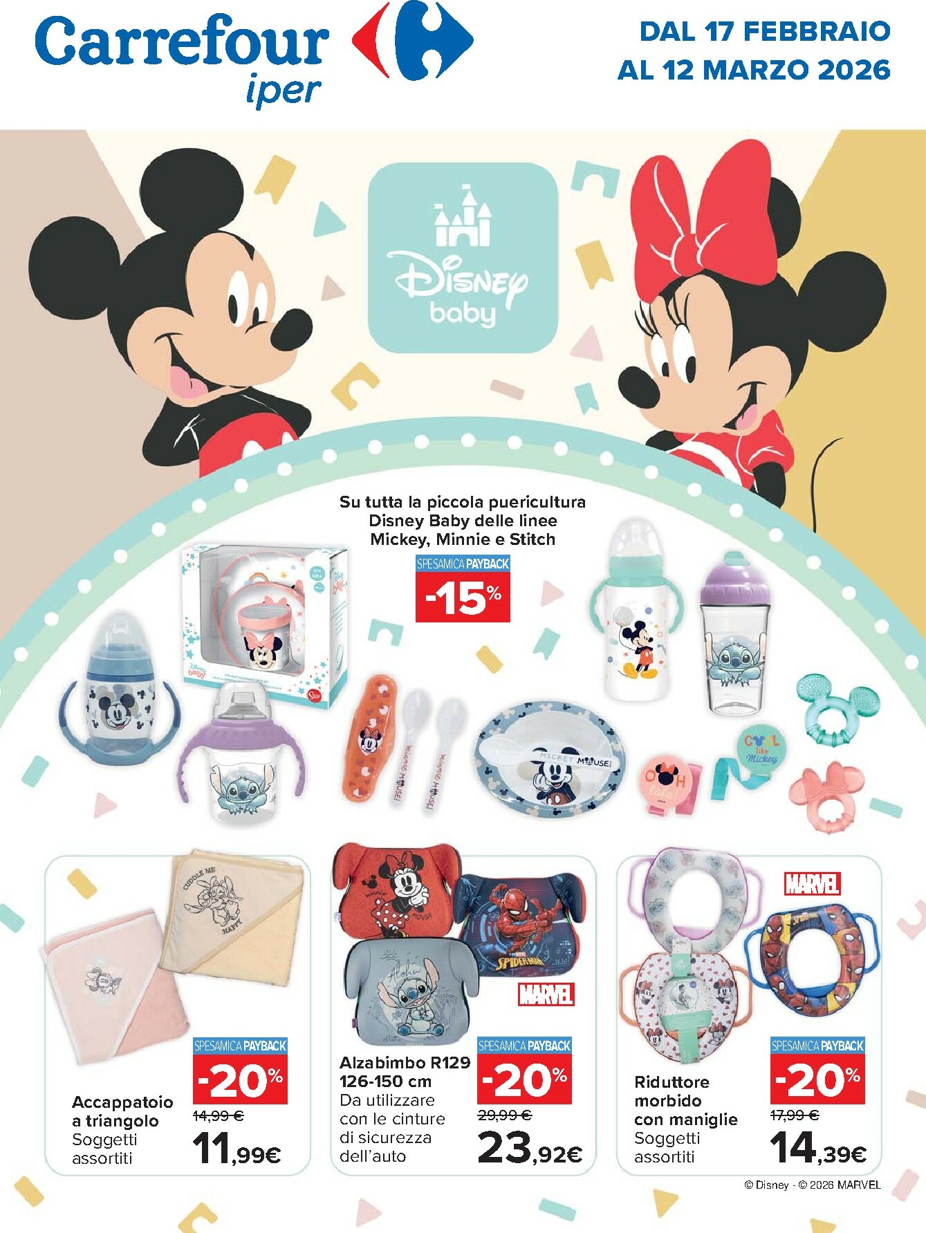 carrefour - Volantino Carrefour - Speciale Disney valido dal 17/02/2026 al 12/03/2026