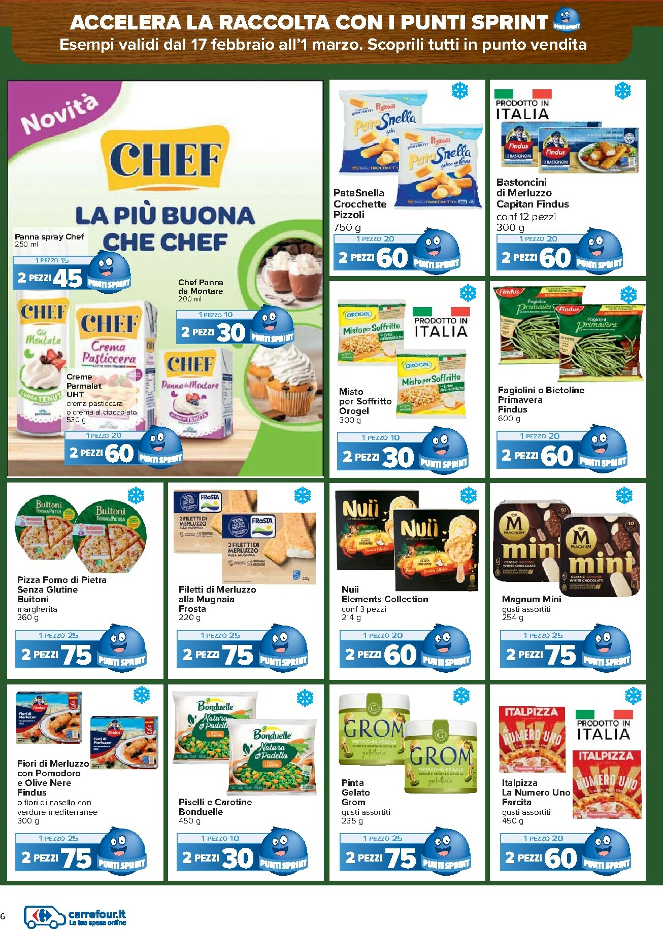 carrefour - Volantino Carrefour - Punti Sprint Payback valido dal 17/02/2026 al 01/03/2026 - page: 6