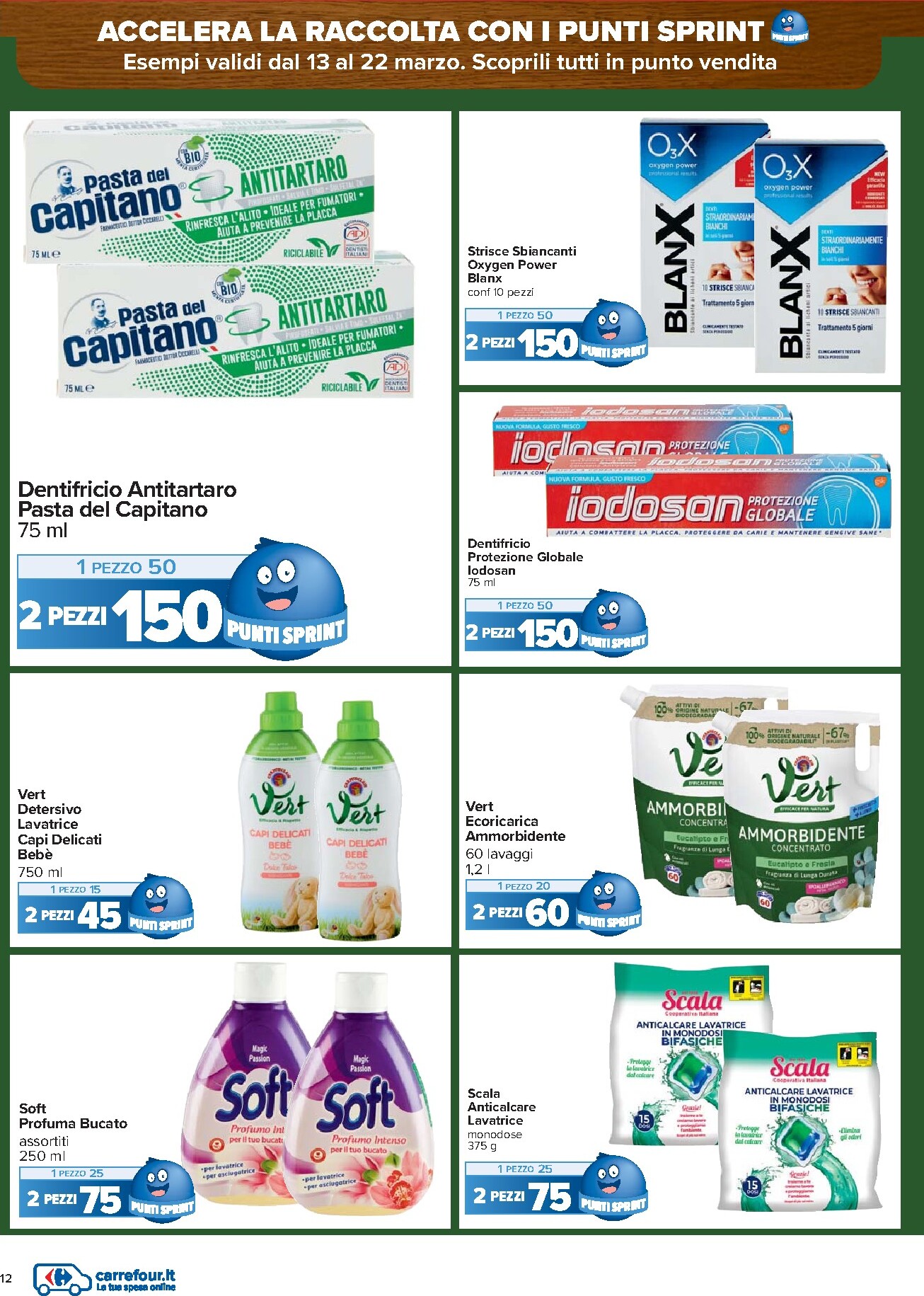 carrefour - Volantino Carrefour - Punti Sprint Payback valido dal 13/03/2026 al 23/03/2026 - page: 12