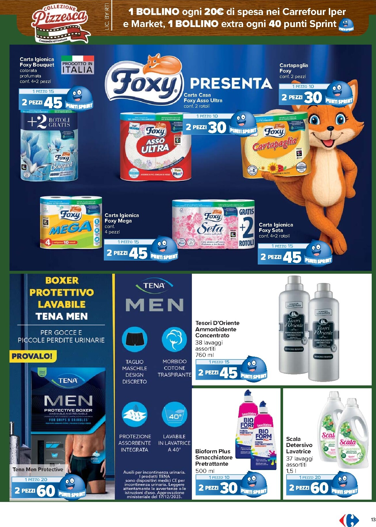 carrefour - Volantino Carrefour - Punti Sprint Payback valido dal 13/03/2026 al 23/03/2026 - page: 13