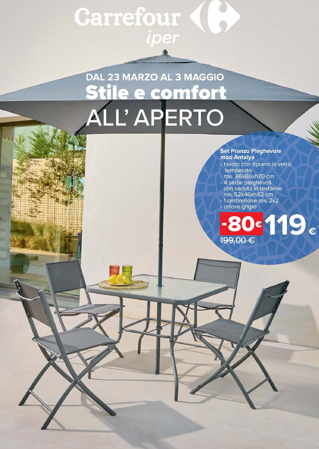 carrefour - Volantino Carrefour - Catalogo arredo giardino valido dal 23/03/2026 al 03/05/2026 - page: 1
