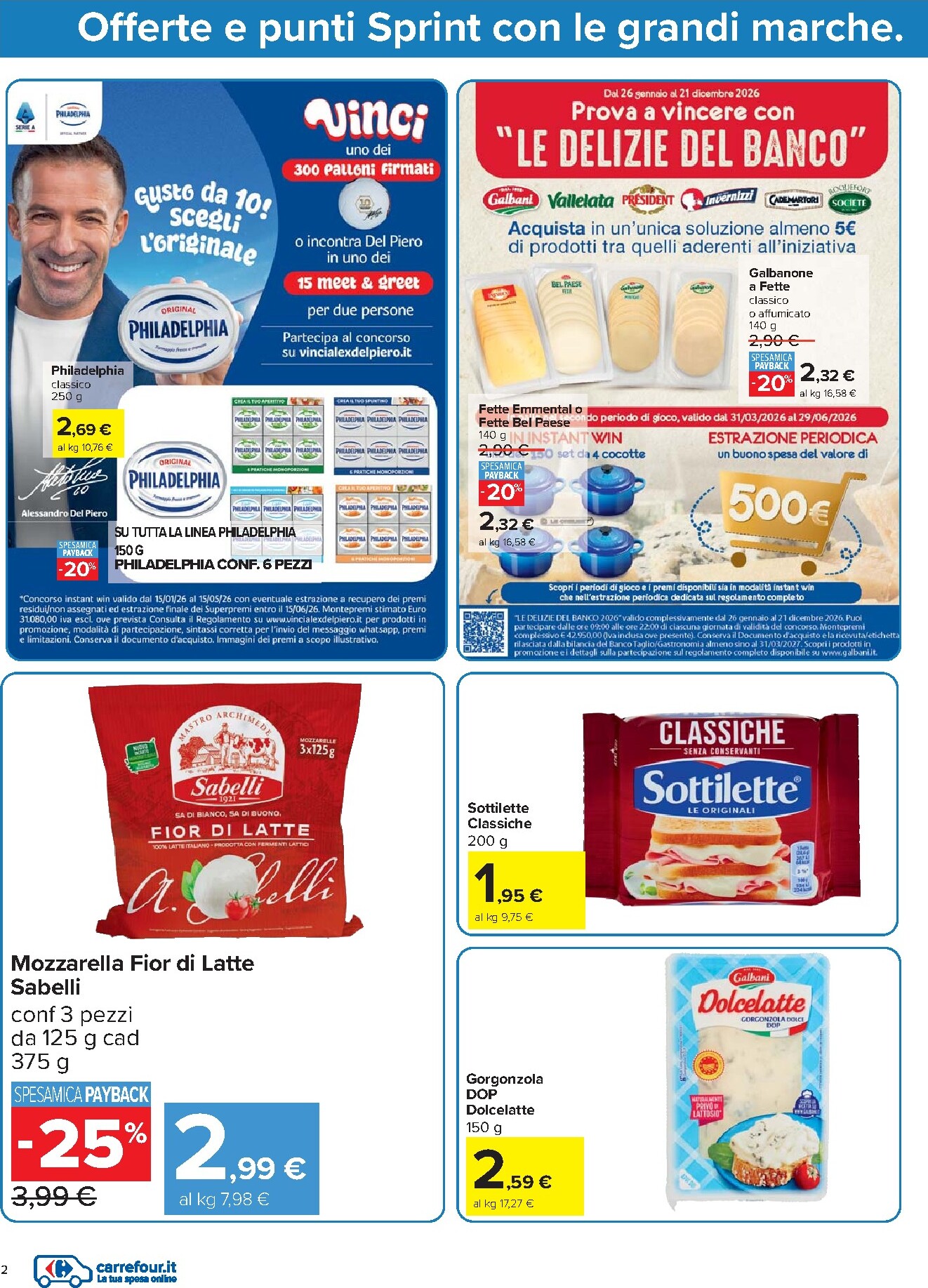 carrefour - Volantino Carrefour - Punti Sprint Payback valido dal 07/04/2026 al 20/04/2026 - page: 2