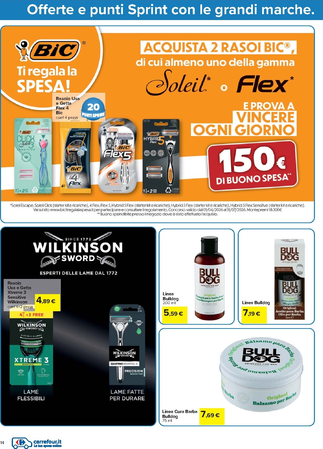 carrefour - Volantino Carrefour - Punti Sprint Payback valido dal 07/04/2026 al 20/04/2026 - page: 14