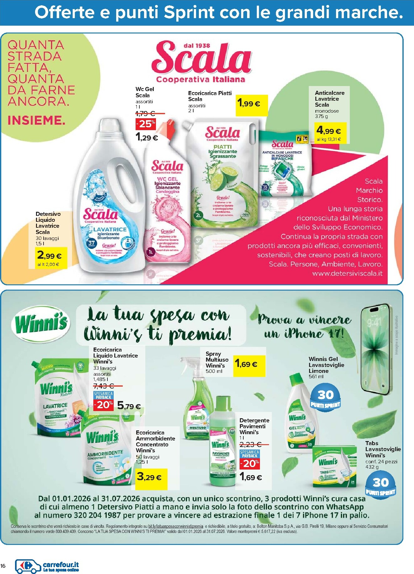 carrefour - Volantino Carrefour - Punti Sprint Payback valido dal 07/04/2026 al 20/04/2026 - page: 16