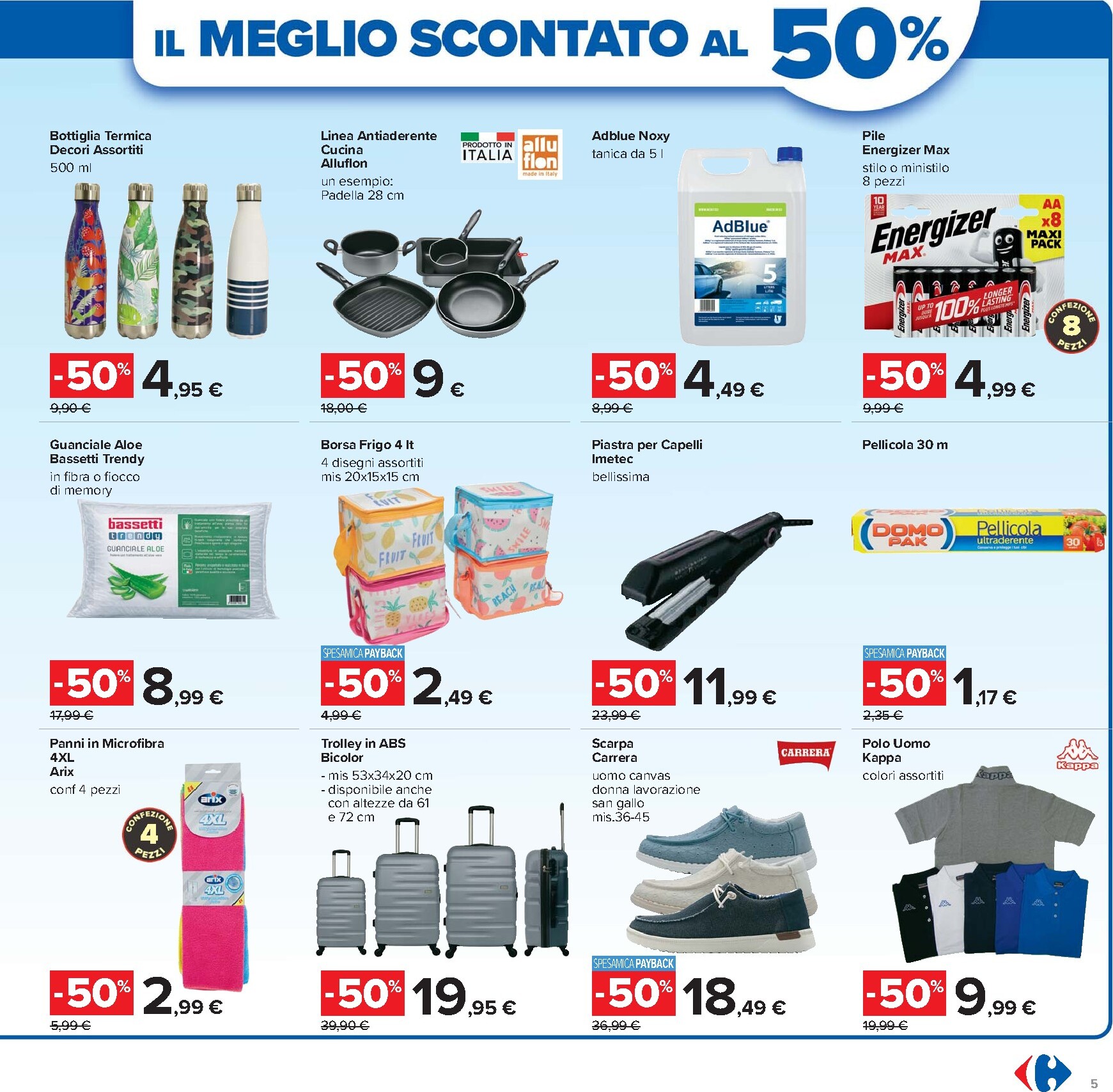 carrefour - Volantino Carrefour - 50 prodotti al 50% valido dal 07/04/2026 al 20/04/2026 - page: 5