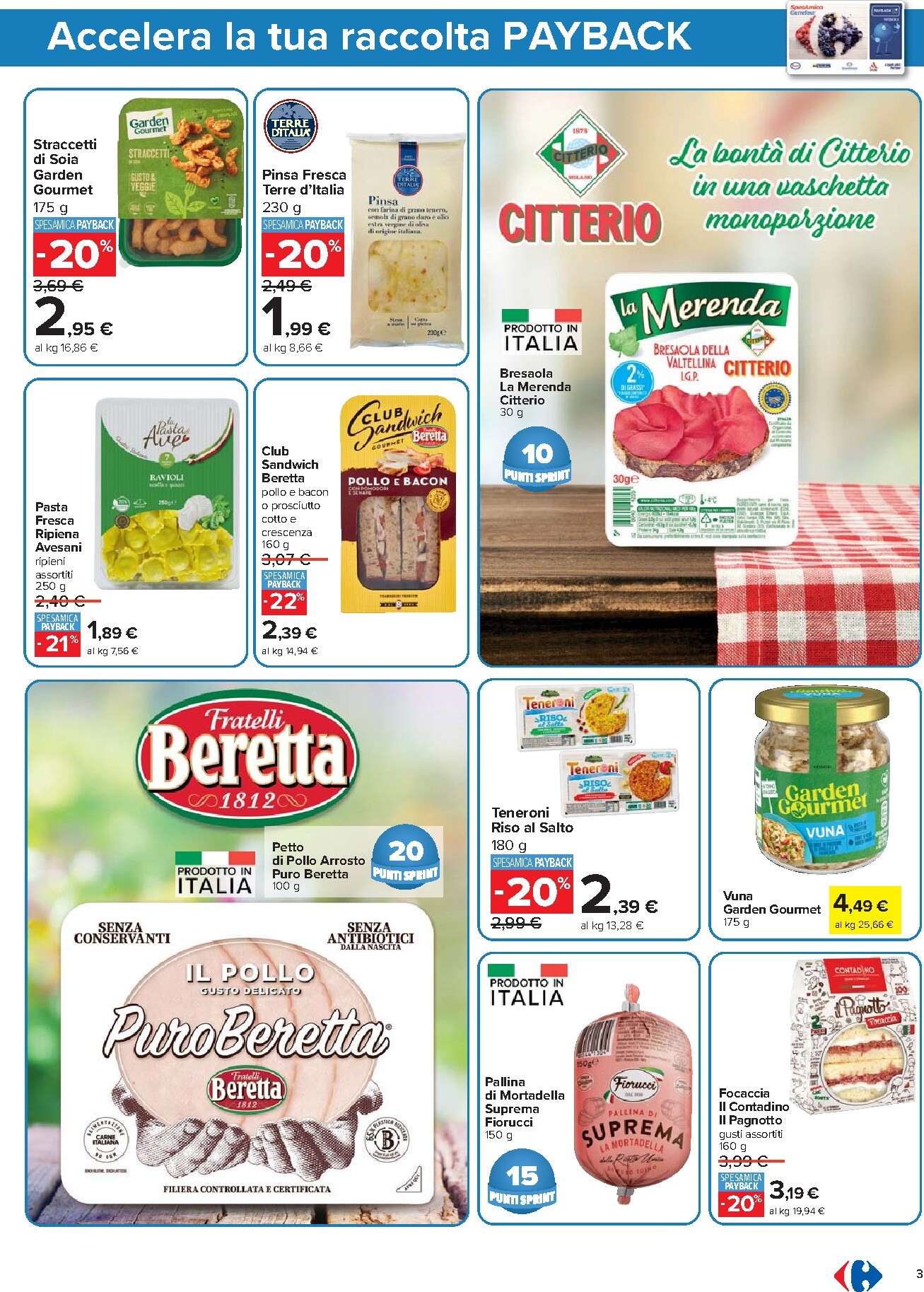 carrefour - Volantino Carrefour - Punti Sprint Payback per la prossima settimana dal martedì 05/05/2026 al lunedì 18/05/2026 - page: 3