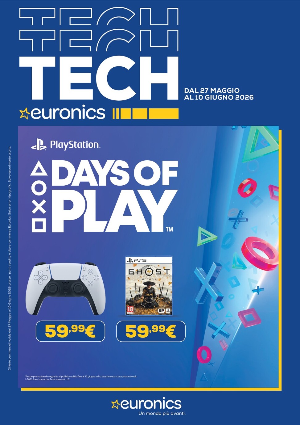 euronics - Volantino attuale di Euronics - Speciale Sony valido dal mercoledì 27/05/2026 al mercoledì 10/06/2026