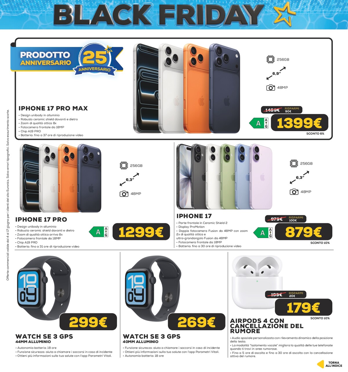 euronics - Volantino attuale di Euronics - Black Friday d'Estate valido dal giovedì 04/06/2026 al mercoledì 17/06/2026 - page: 3