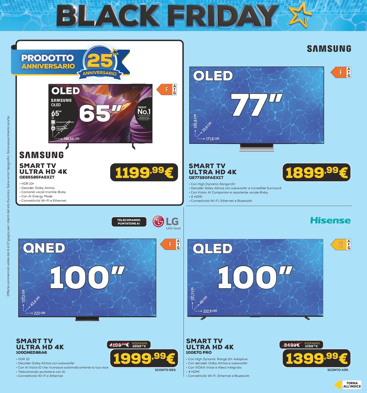 euronics - Volantino attuale di Euronics - Black Friday d'Estate valido dal giovedì 04/06/2026 al mercoledì 17/06/2026 - page: 43