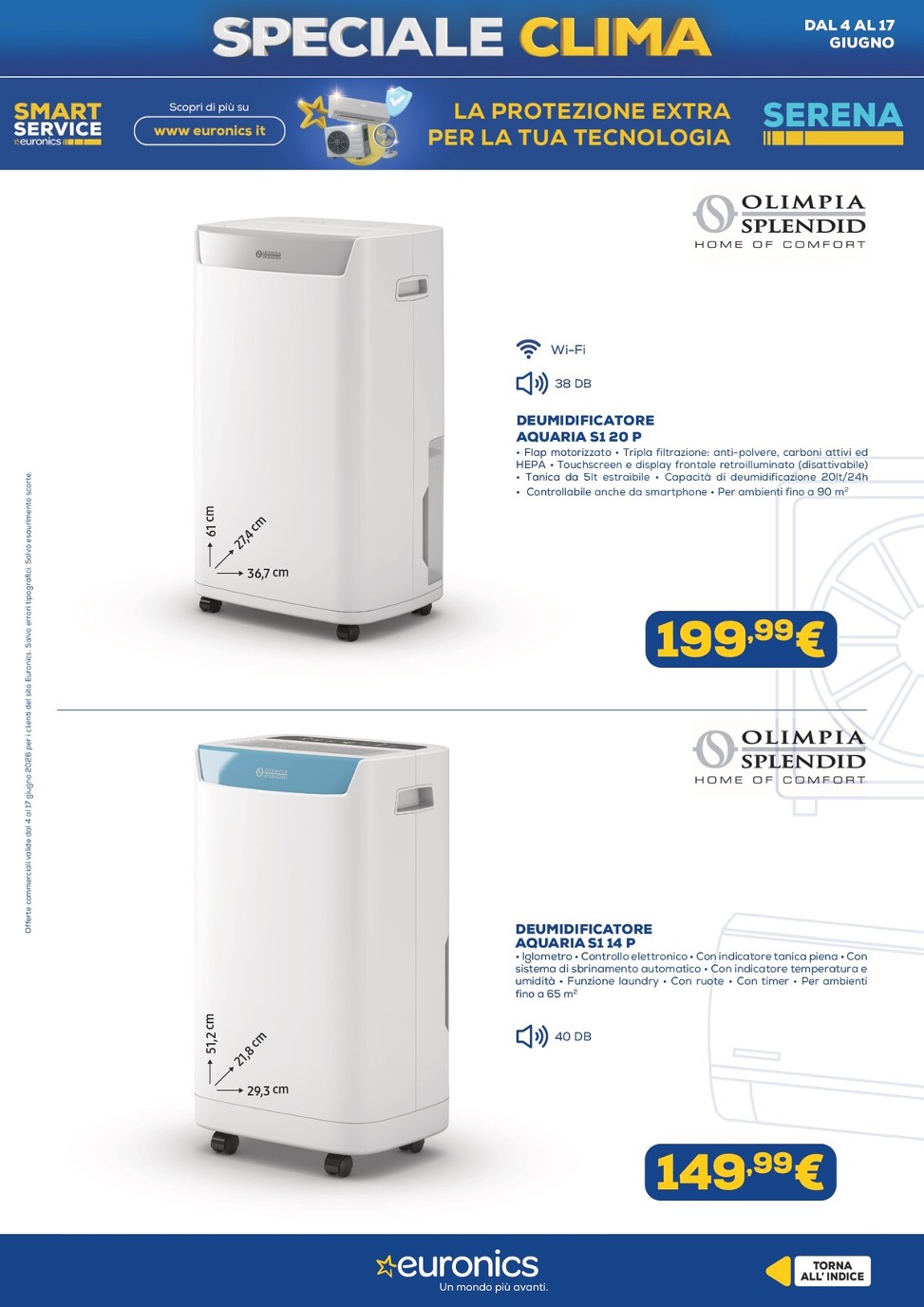 euronics - Volantino attuale di Euronics - Speciale Clima valido dal giovedì 04/06/2026 al mercoledì 17/06/2026 - page: 22