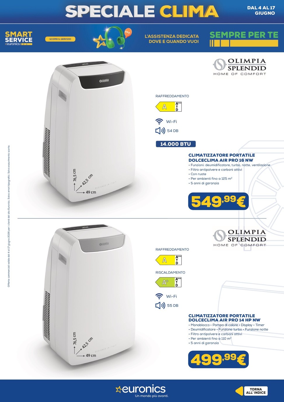 euronics - Volantino attuale di Euronics - Speciale Clima valido dal giovedì 04/06/2026 al mercoledì 17/06/2026 - page: 17