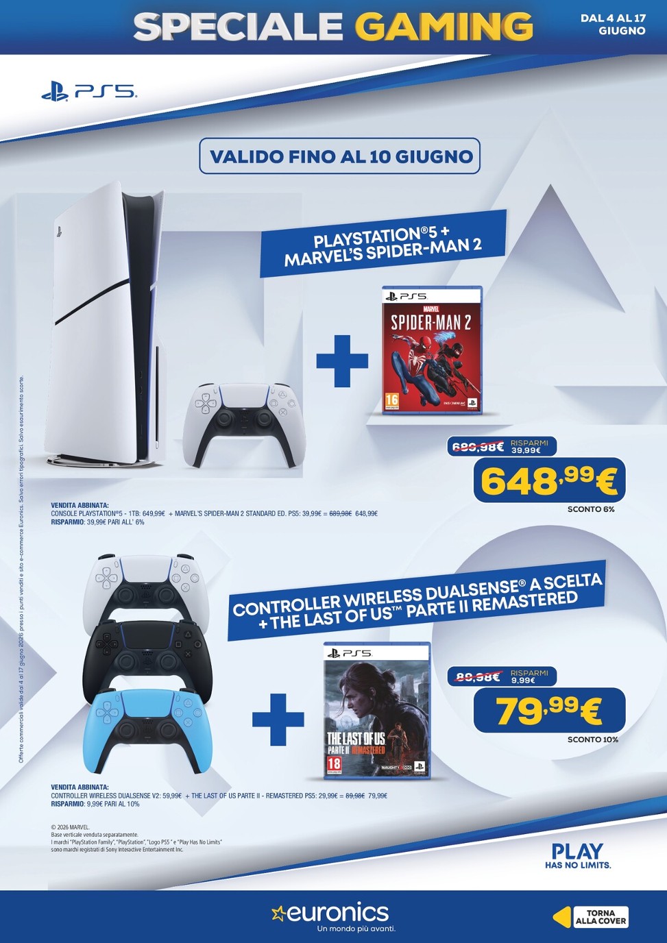 euronics - Volantino attuale di Euronics - Speciale Gaming valido dal giovedì 04/06/2026 al mercoledì 17/06/2026 - page: 2