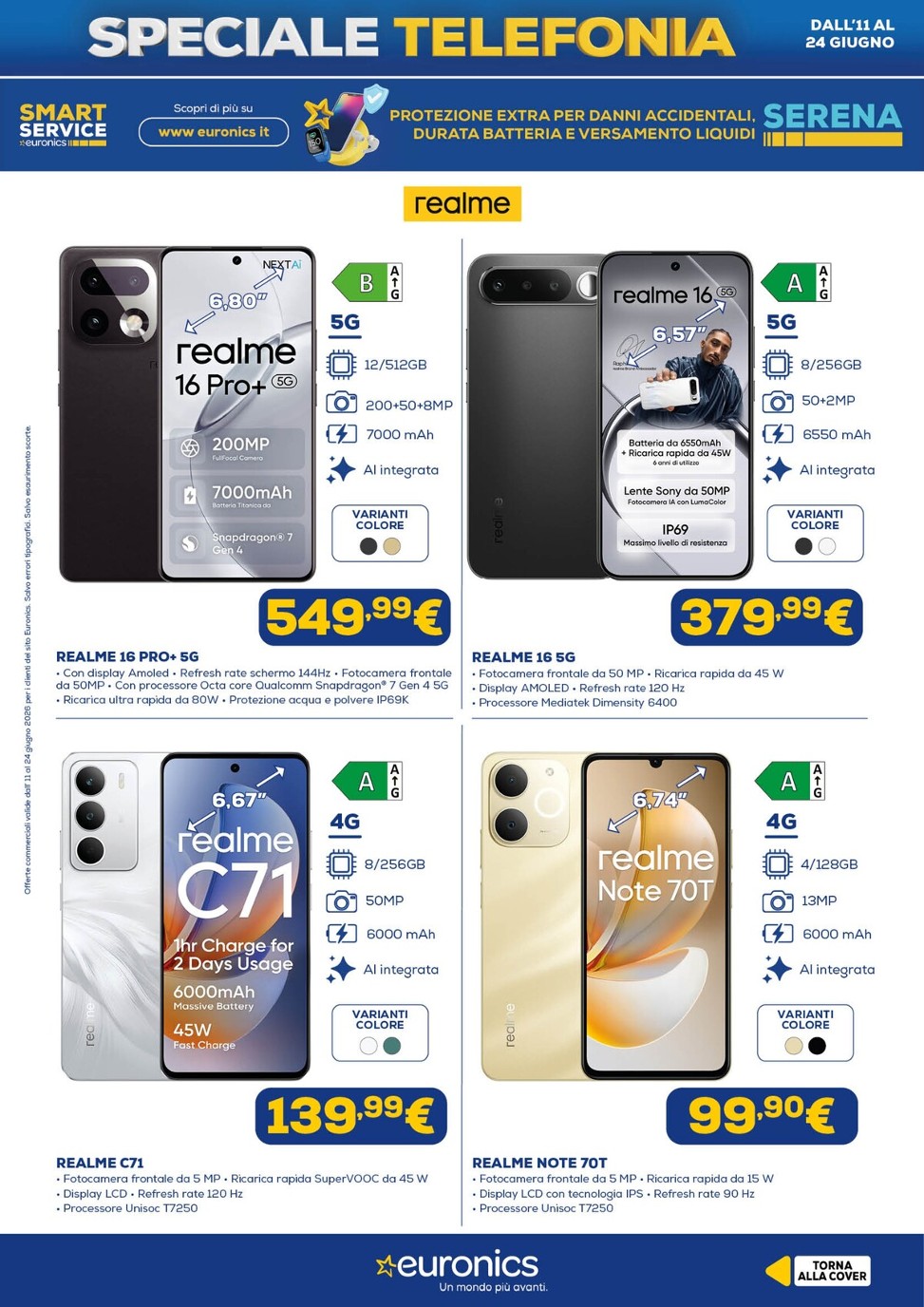 euronics - Volantino attuale di Euronics - Speciale Telefonia valido dal giovedì 11/06/2026 al mercoledì 24/06/2026 - page: 8