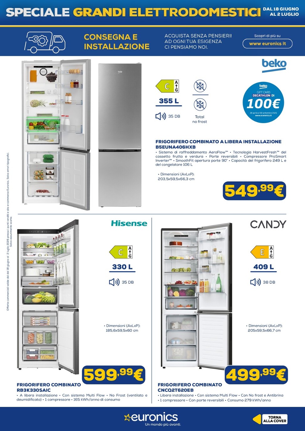 euronics - Volantino attuale di Euronics valido dal giovedì 18/06/2026 al giovedì 02/07/2026 - page: 9