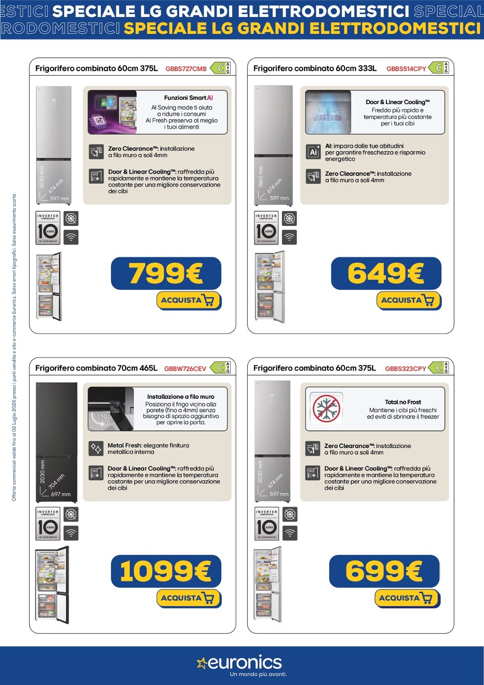 euronics - Volantino attuale di Euronics - LG valido dal giovedì 18/06/2026 al giovedì 02/07/2026 - page: 3