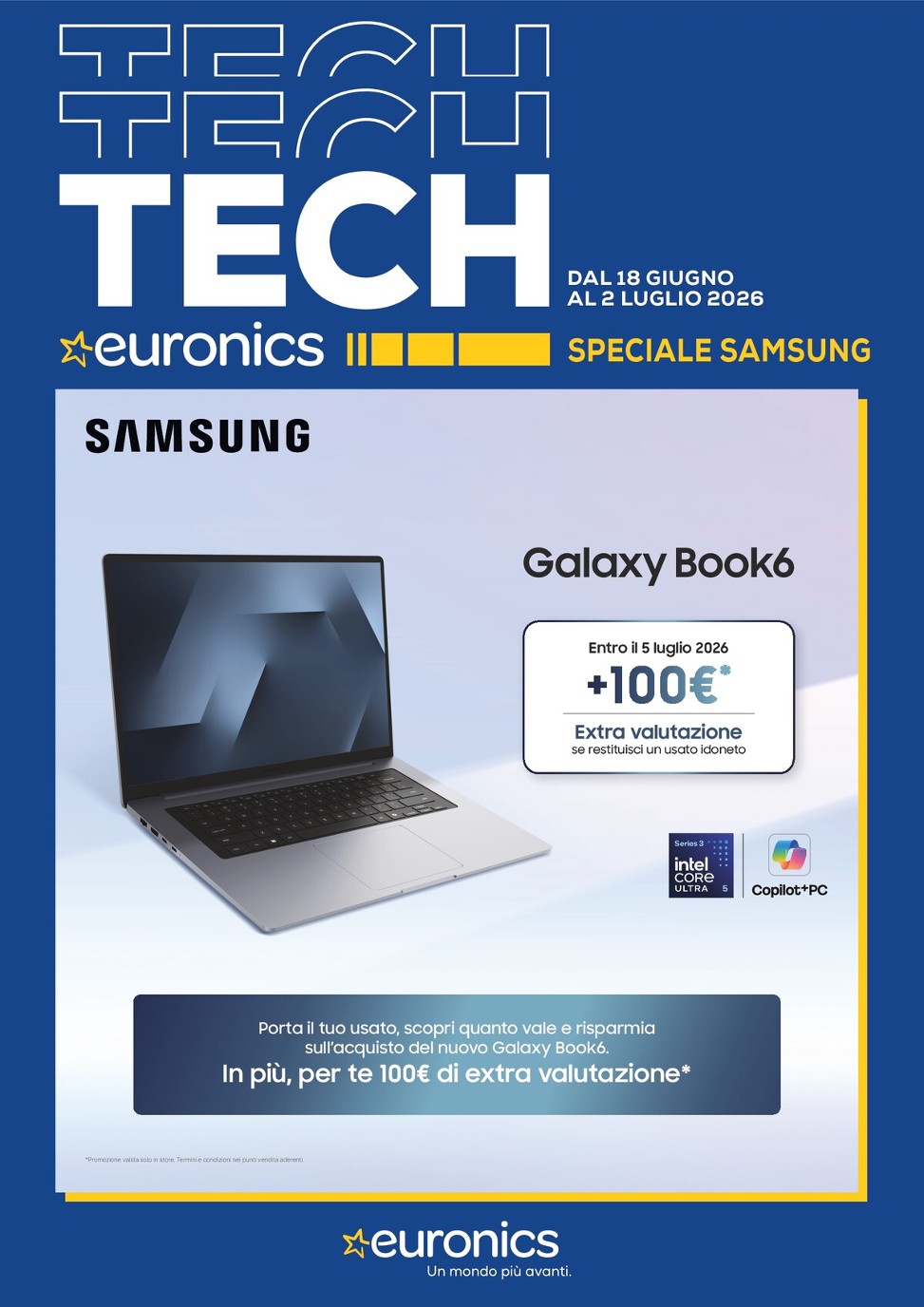 euronics - Volantino attuale di Euronics - Speciale Samsung valido dal giovedì 18/06/2026 al giovedì 02/07/2026 - page: 1