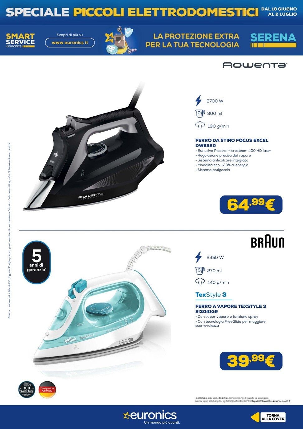 euronics - Volantino attuale di Euronics - Speciale Piccoli Elettrodomestici valido dal giovedì 18/06/2026 al giovedì 02/07/2026 - page: 14