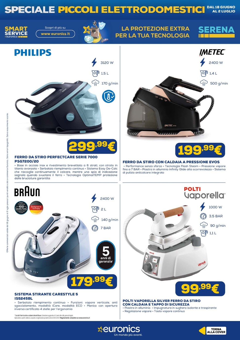 euronics - Volantino attuale di Euronics - Speciale Piccoli Elettrodomestici valido dal giovedì 18/06/2026 al giovedì 02/07/2026 - page: 12