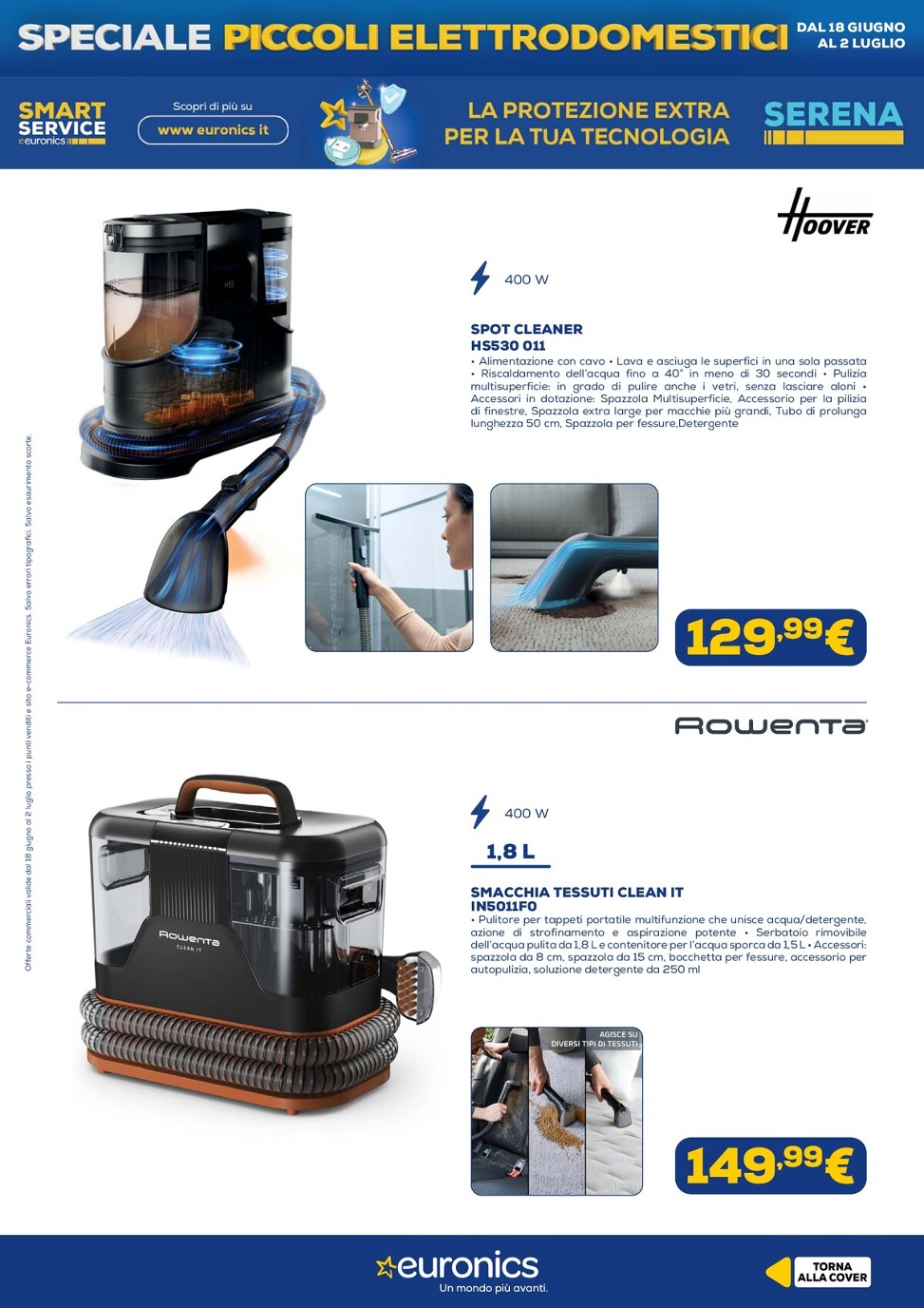 euronics - Volantino attuale di Euronics - Speciale Piccoli Elettrodomestici valido dal giovedì 18/06/2026 al giovedì 02/07/2026 - page: 8