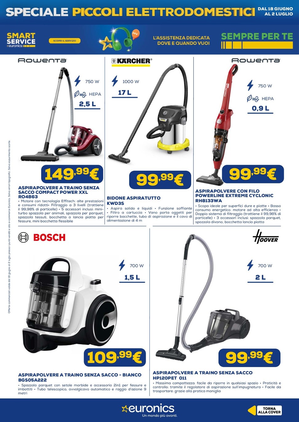 euronics - Volantino attuale di Euronics - Speciale Piccoli Elettrodomestici valido dal giovedì 18/06/2026 al giovedì 02/07/2026 - page: 5