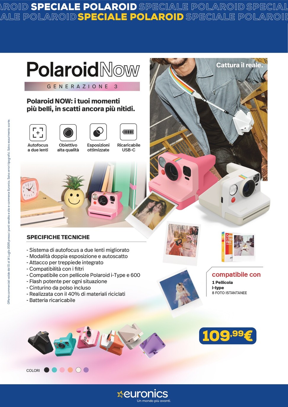 euronics - Volantino attuale di Euronics - Speciale Polaroid valido dal mercoledì 01/07/2026 al martedì 14/07/2026 - page: 2