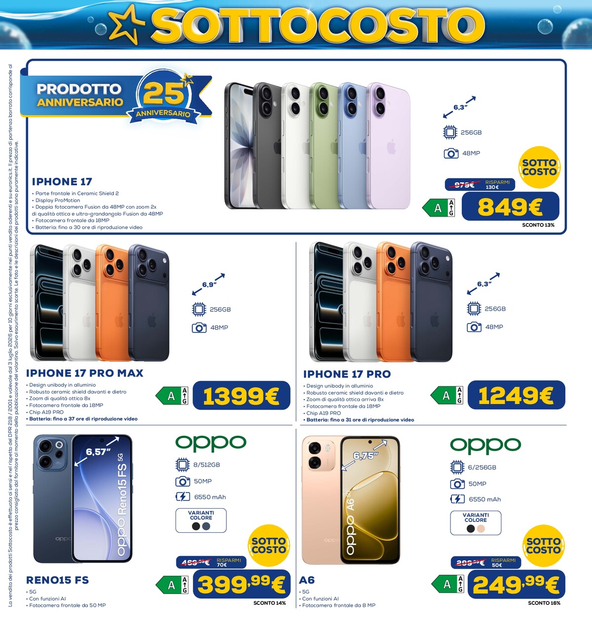 euronics - Volantino attuale di Euronics - Sottocosto valido dal venerdì 03/07/2026 al mercoledì 15/07/2026 - page: 3