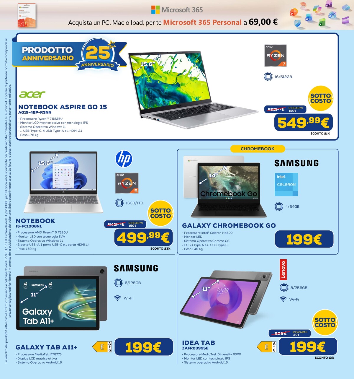 euronics - Volantino attuale di Euronics - Sottocosto valido dal venerdì 03/07/2026 al mercoledì 15/07/2026 - page: 24