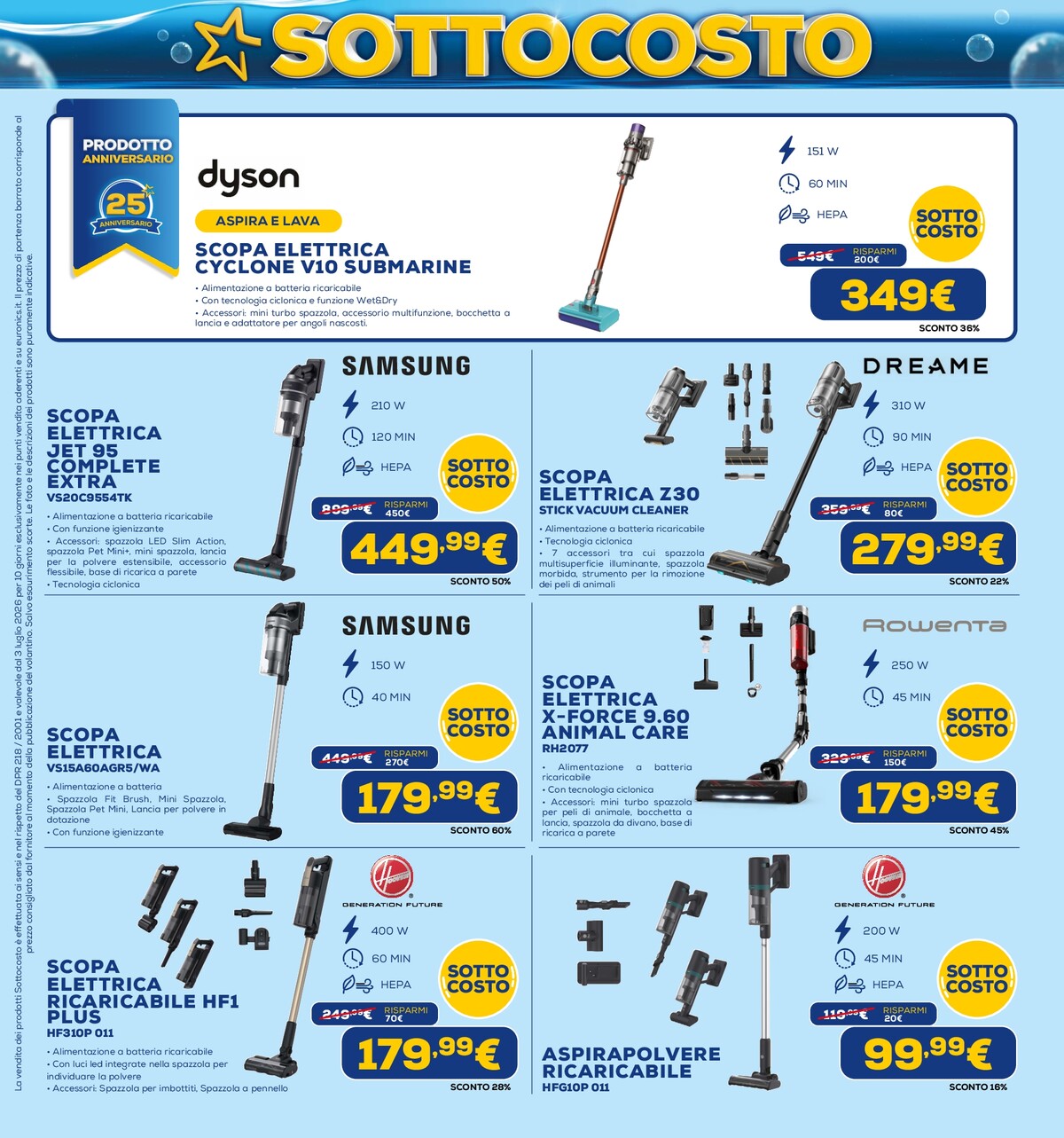 euronics - Volantino attuale di Euronics - Sottocosto valido dal venerdì 03/07/2026 al mercoledì 15/07/2026 - page: 31