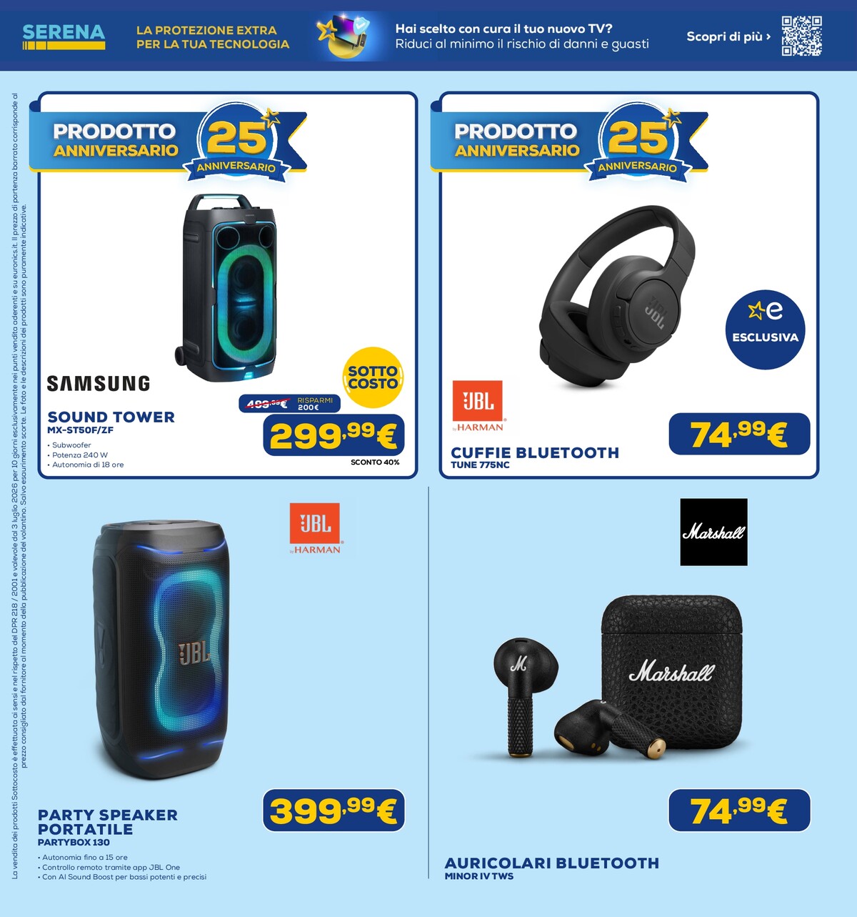 euronics - Volantino attuale di Euronics - Sottocosto valido dal venerdì 03/07/2026 al mercoledì 15/07/2026 - page: 18