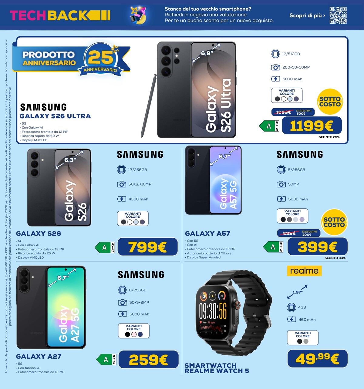 euronics - Volantino attuale di Euronics - Sottocosto valido dal venerdì 03/07/2026 al mercoledì 15/07/2026 - page: 4